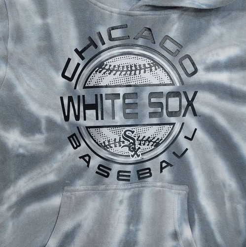 MLB Chicago White Sox Baseball Youth Size Small Sweatshirt Pullover Gray Tie Dye - Picture 3 of 9