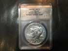 2021 ANACS MS70 High Relief Peace SILVER DOLLAR A First Strike Coin Auth.3*12*24 — photo 1