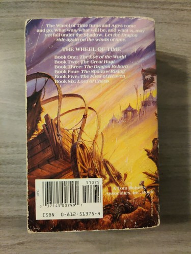 The Lord Of Chaos The Wheel of Time Book 6 Robert Jordan Mass MM Paperback 1994 - Picture 2 of 3