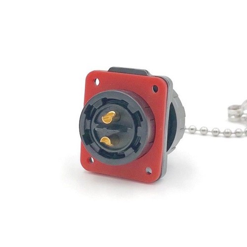 2 Pin Stromsignal Rundstecker Stecker Panel Halterung Buchse Wasserdicht IP67 - Bild 5 von 5