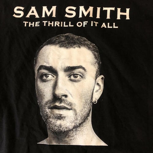 Sam Smith THE THRILL OF IT ALL Concert Tour 2018 Tee Shirt Men's Size Large - Picture 2 of 12