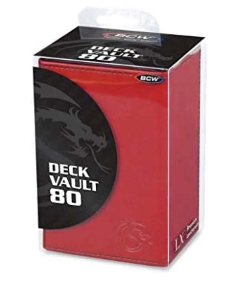 Bóveda de cubierta BCW con bandeja de dados extraíble ROJA sellada Foto 2 de 3