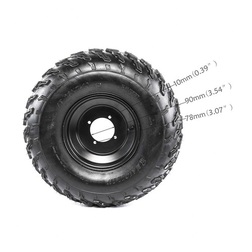 6" 7" 8" 10" Go Kart Wheel Tire Rim 3 or 4 Stud Pattern ATV Quad Buggy Golf Cart - 第 42/48 張圖片