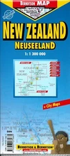 Map of New Zealand, Laminated & Folded by Berndtson Maps
