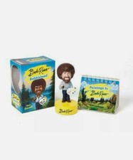 🎨Bob Ross Bobblehead: With Sound! Bob Ross Book & Merchandise Book MINIATURE