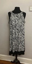 Fashion Bug Dress Shift Black Sequins 1x NEW NWT party