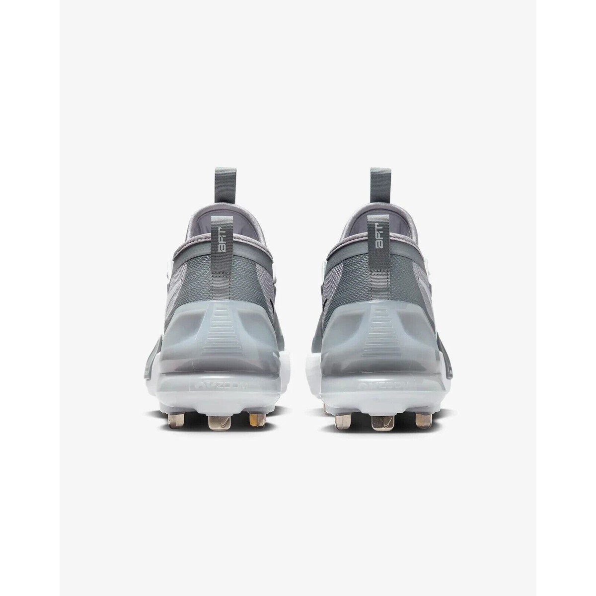 Nike Force Zoom Trout 9 Elite Baseball Metal Cleats Grey  display picture 2