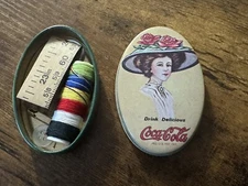 Vintage Mini Coca Cola Sewing Kit
