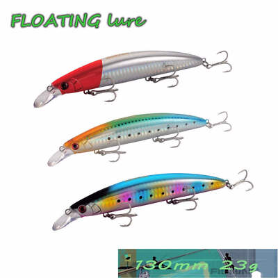Long Casting Floating Jerkbait 130mm 23g Fishing Lure With Quality Hooks Wobbler
