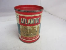 VINTAGE ADVERTISING  ATLANTIC 1 LB GREASE AUTO OIL PETROLIANA EMPTY M-514