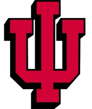 Indiana University Hoosiers sticker logo NCAA weatherproof bumper vinyl decal