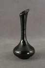 Vintage Signed VAN BRIGGLE Art Pottery Colorado Springs BR Black Flower Vase 7"