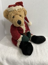 RUSS Kris-Bear 16 Tall Russ Berrie Co., Inc. Christmas Santa Bear Loved Cond