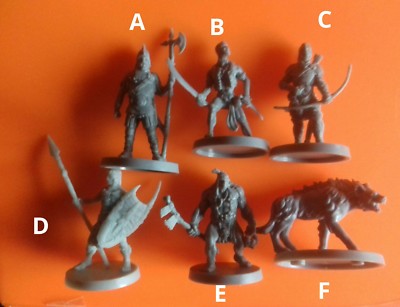 6x Belits Guard Alliierte Stammesangehörige Piraten etc Monolith Spiele Conan Brettspiel  