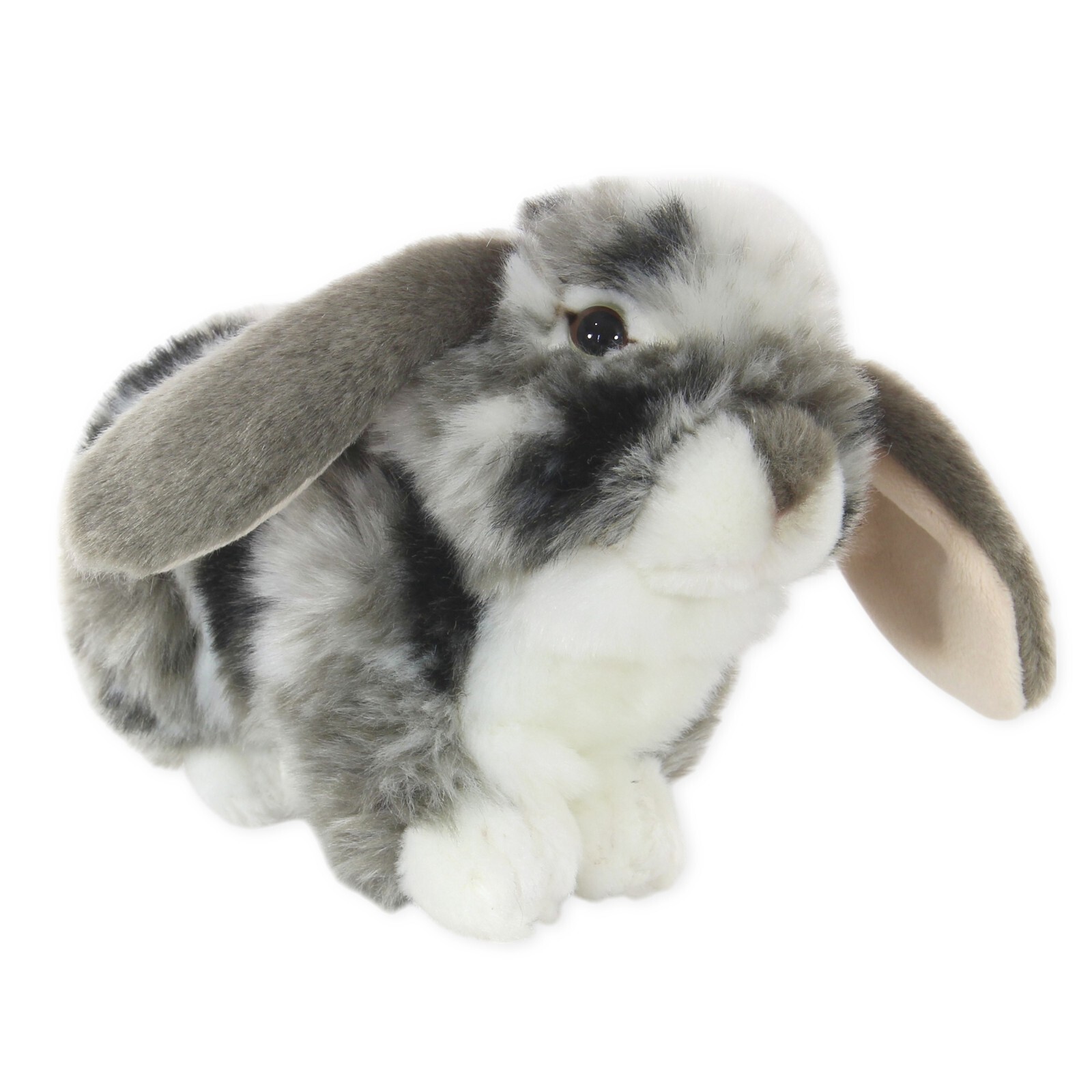 Teddy Hermann Grey White Lop Eared Bunny Plush Soft Toy Rabbit Teddy Gift 93733