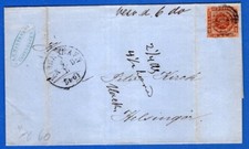 DENAMARK, 1860, COVER TO HELSINGOR, NICE!