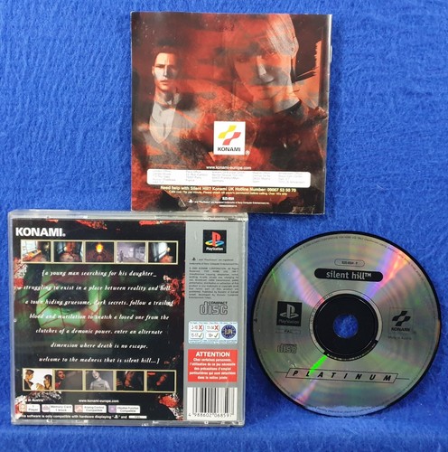 ps1 SILENT HILL Platinum Juego En Caja COMPLETO PAL Playstation 1 ps2 ps3 - Imagen 2 de 15