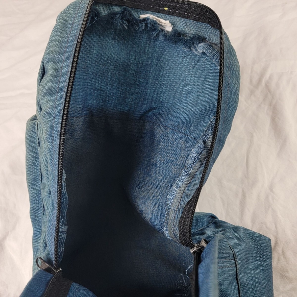 Vintage Caribou Mountaineering Blue Hiking Backpack Camping Trails