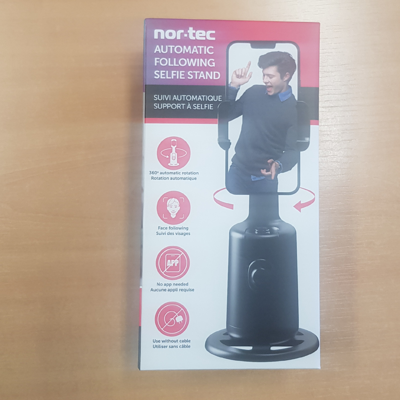 Support à selfie Nor-Tec pour éviter les photos floues lors des appels vidéo