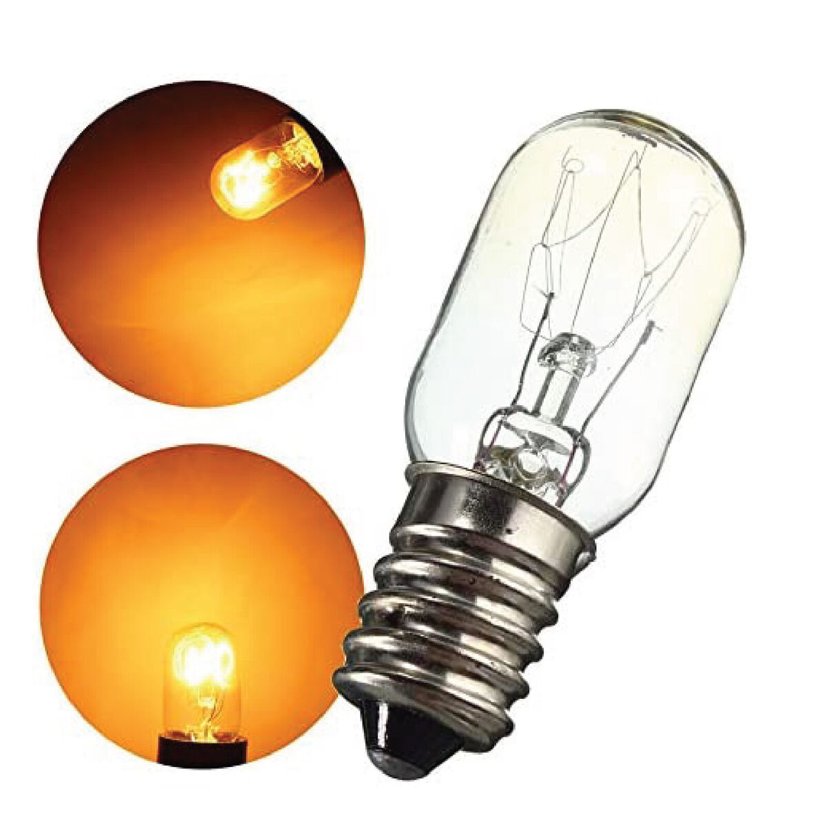 Aktuator Maladroit Ledig 3 x Himalayan Salt Lamp Screw Bulb Oven Fridge Bulb E14 Warm White 90 Lumen  15W | eBay