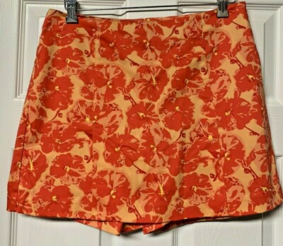 STYLE CO Golf Skirt Shorts Floral Size