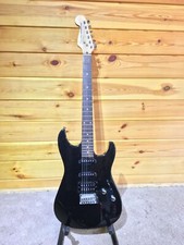 Fender Squier Showmaster Electric Guitar Metallic Black reverse headstock - RARE