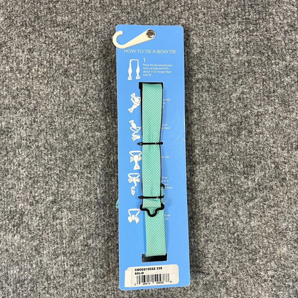 Countess Mara Bow Tie Green Mint Micro Check New - Image 3 of 3