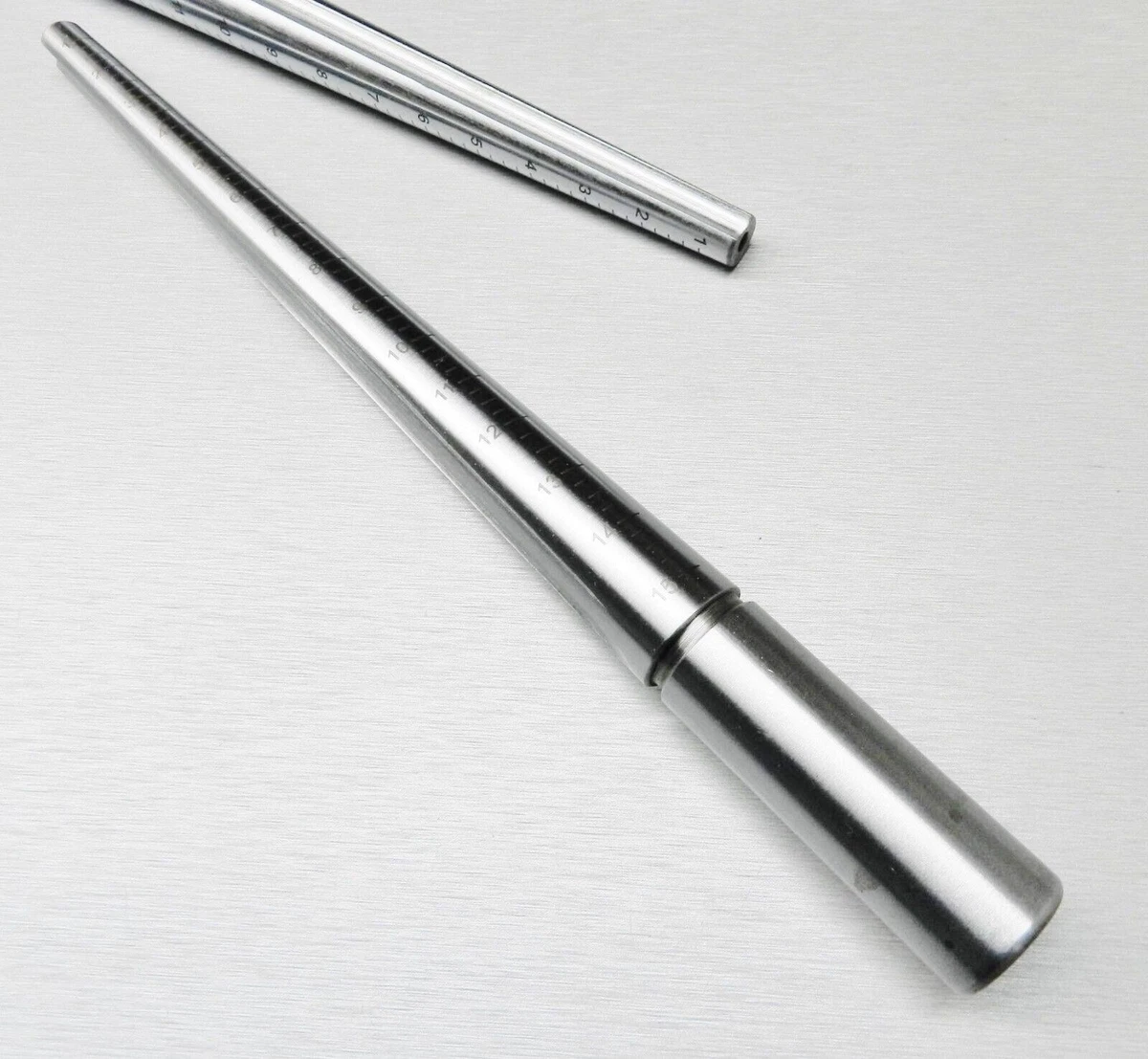 Ring Mandrel Solid Steel Jewelry Making Sizer Grooved Graduated