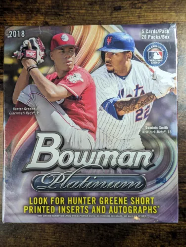 2018 Bowman Platinum Baseball Factory Sealed Collector Mega Box 2 Autos Per QTY