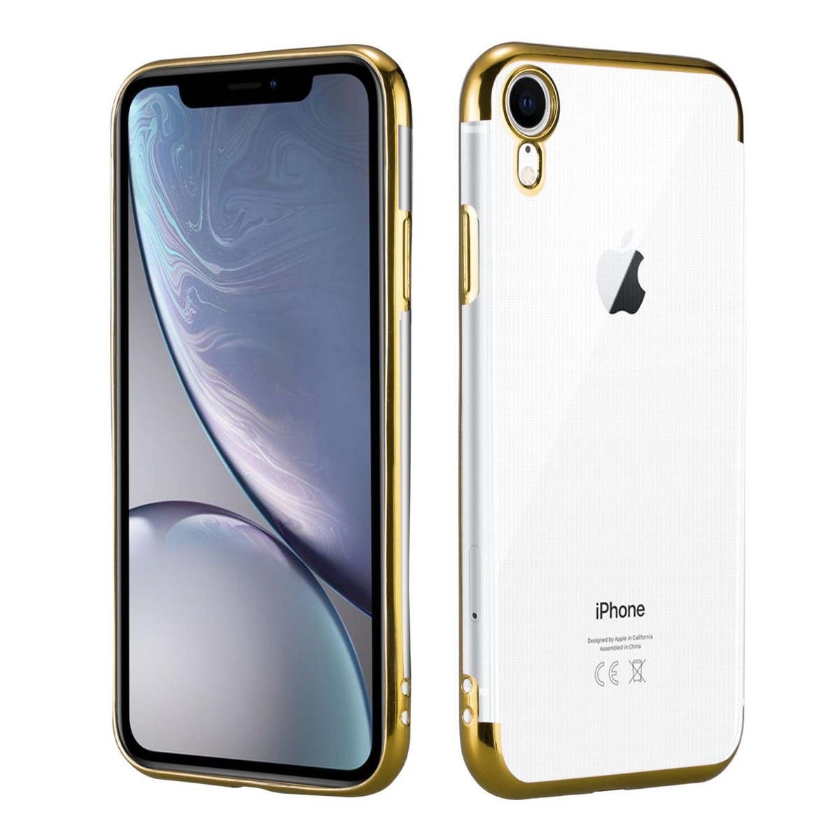 Custodia IPhone XR 6,1 Pollici Con Farfalla Blu - Cover Morbida TPU Trasparente Antiurto Per Ragazze