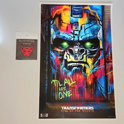 Transformers Rise Of The Beasts Cinemark Screening Patch 11x17 Mini Poster