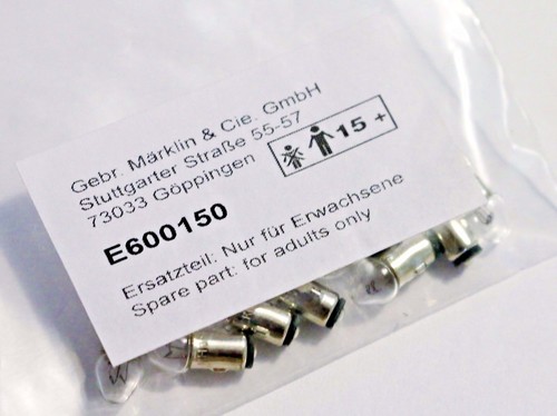 Marklin E600150 Light Bulb Pair, 19 Volt for Many Older Vintage Locomotives New - Picture 2 of 3