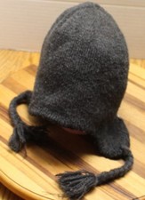 NIKE 6.0 YOUTH TRAPPER/AVIATOR HAT GRAY SIZE 8-20 IN VERY GOOD CONDITION