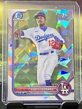EDDYS LEONARD 1ST BOWMAN ATOMIC REFRACTOR - 2022 BOWMAN CHROME PROSPECT #BCP-57