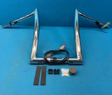 MoKitDora Softail Handlebar 14" Rise Bars Ape Hanger Harley XL 883 1200 King