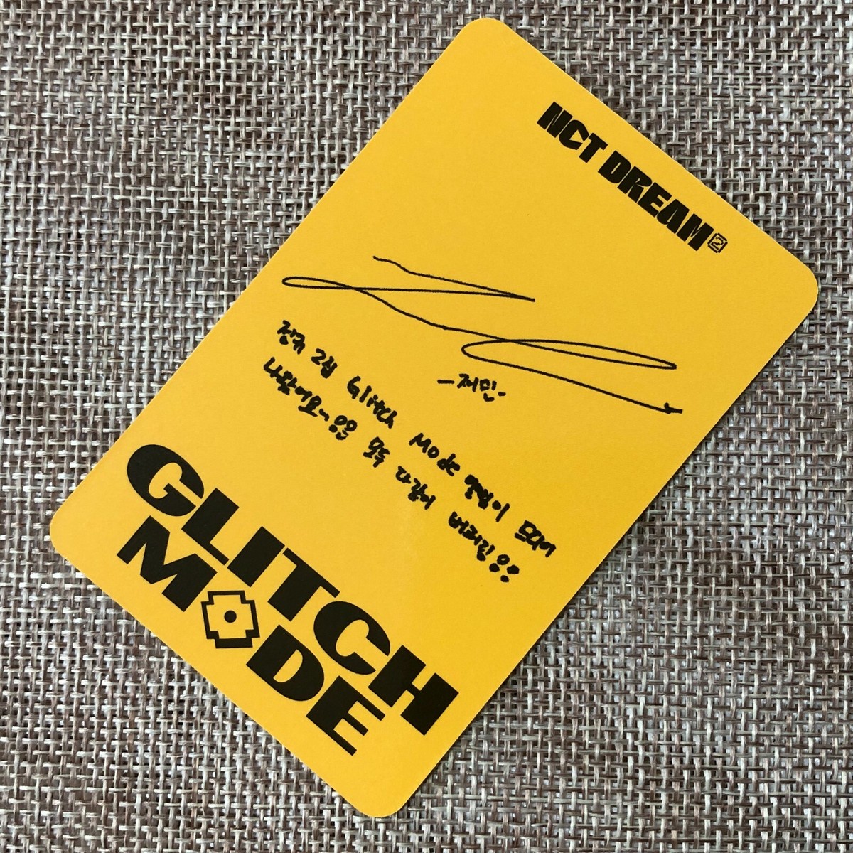 NCT DREAM JAEMIN [ GLITCH MODE POB mu-mo ] Official Photocard