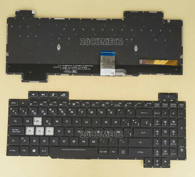 NEW FOR ASUS GL504GM GL504GS KEYBOARD Color backlit Spanish Teclado WASD white