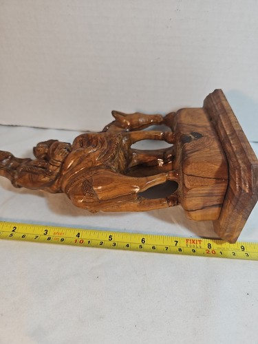 Holy Family Flight into Egypt Figurine Olive Art Hand-Carved Holy Land Gift Shop - Picture 12 of 14