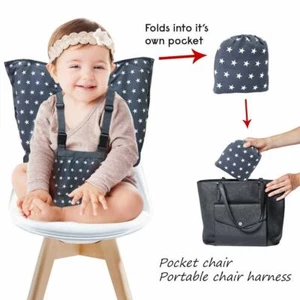 NewPortable Baby High Chair Safety Seat Harness for Toddler Holds Up to 38lbs