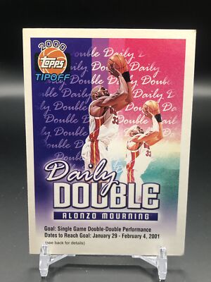 2000-01 Topps Tipoff #NNO Alonzo Mourning Daily Double