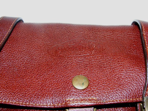 Vtg Cambridge MENs Satchel Company Oxblood Bag Shaving Kit Case - Picture 3 of 7