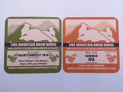 Bieruntersetzer ~ FIRE MOUNTAIN Brew House Ales & Lagers ~ Portland OR ** CLOSED