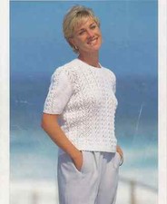 womens ladies sweater jumper 4 ply knit knitting pattern COPY a20