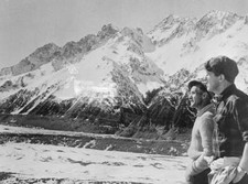 Mount Cook New Zealand Sir Edmund Hillary mountain aide guide- 1955 Old Photo