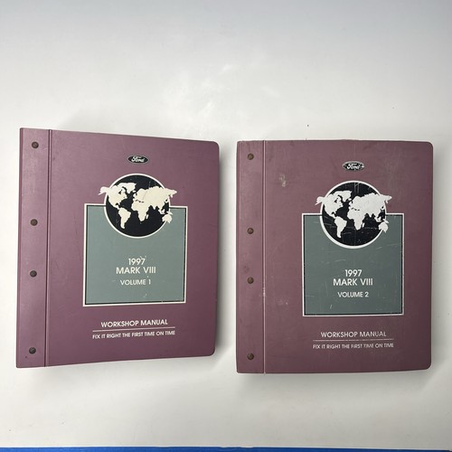 1997 Ford Mark VIII 8 Service Shop Repair Manual Complete Both Volume 1 & 2 - Picture 2 of 11