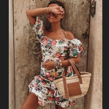 ZIMMERMANN Floral Print Mini Dress ZIM 0 / US 4