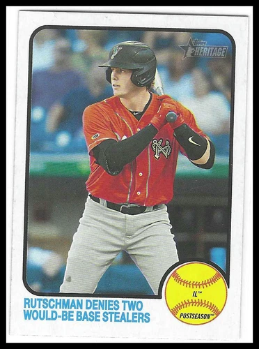 Adley Rutschman 2022 Topps Heritage Minor League #108 Norfolk Tides