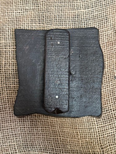 Antique Wooden Textile Printing Block Original Fine Engraved, Rare to find - Picture 4 of 5