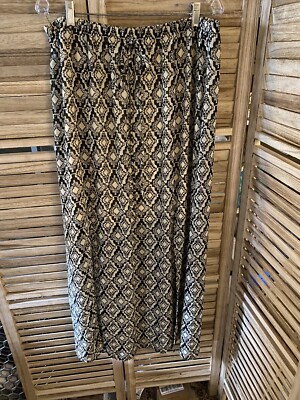 Bobeau Women's Size XL Skirt Long Maxi Lightweight Elastic Brown