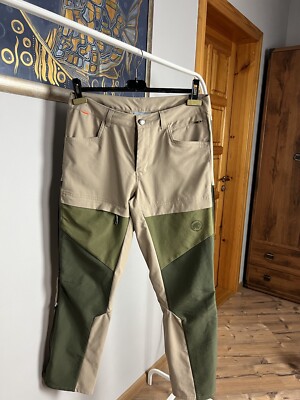 Mammut Green Beige Stretchy Cargo Wanderhose Größe EU 46 (30)